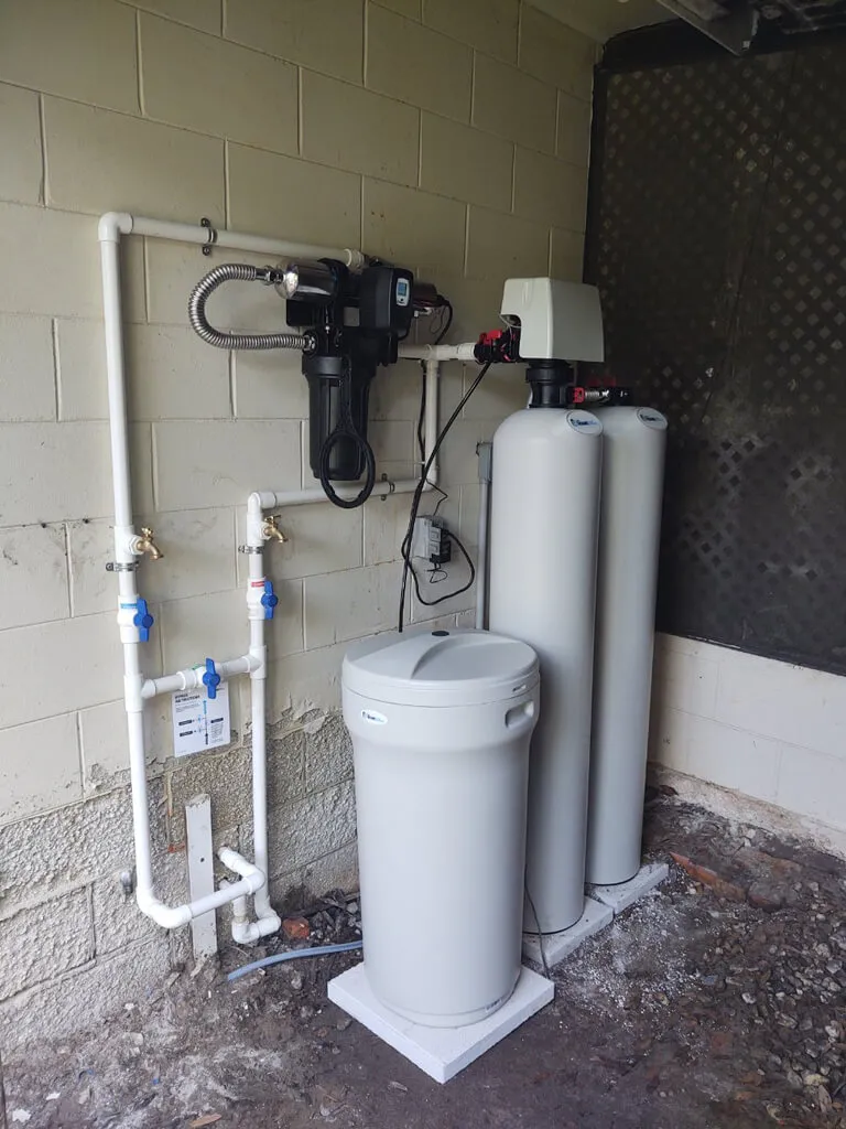 home water installation recently completed at a customer's house