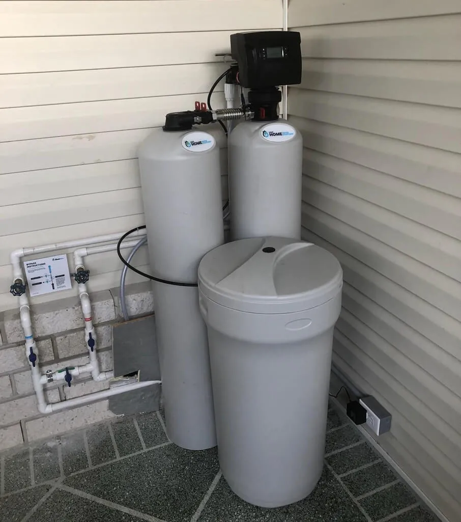 home water installation recently completed at a customer's house