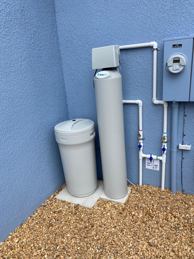 home water installation recently completed at a customer's house