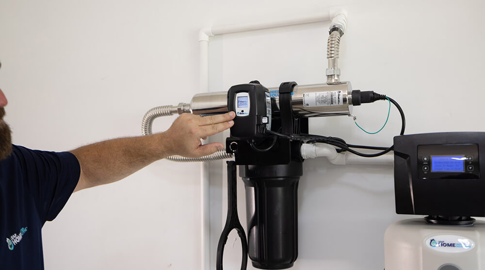 uv water treatment installation